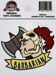 Banner Class Sticker: Barbarian