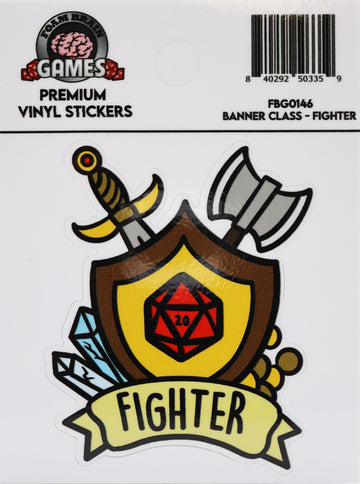 Banner Class Sticker: Fighter