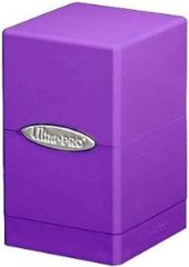 Ultra-Pro Satin Tower Deck Box w/ Storage Compartment Purple