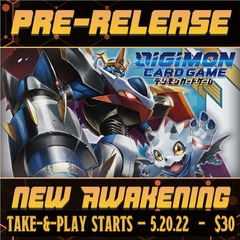 05/20-05/27 Digimon Card Game New Awakening Take & Play Event Kit