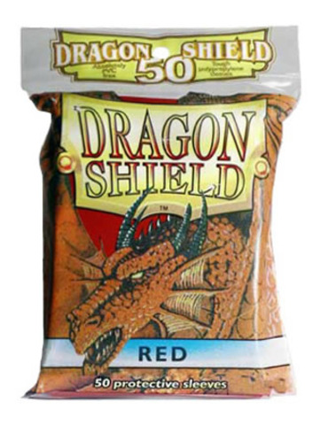 Dragon Shield Red Protective Standard Card Sleeves (50 ct)
