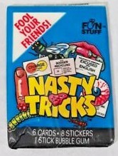 1990 Fun Stuff NASTY TRICKS Trading Card by Confex inc. - Individual Pack