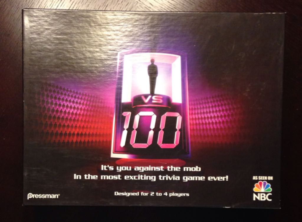 1 vs 100 Board Game - NBC TV Game Show - Pressman