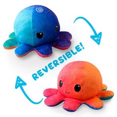 Reversible Octopus Plush (Sunset/Mermaid) - TeeTurtle | The Original Reversible Plushie
