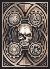 Death's Head Poker Face Legion Double Matte Standard Size Premium Gaming Card Sleeves (50 ct)