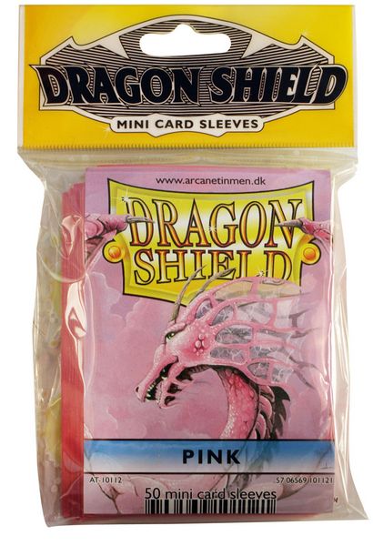 Dragon Shield Pink Protective Mini Card Sleeves (50 ct)