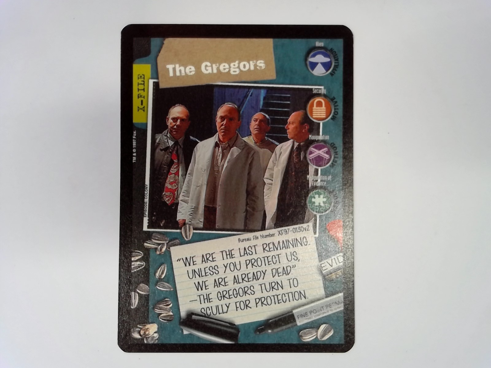 The X-Files CCG TTIOT The Gregors XF97-0130v2 Missing Card / Promo Card