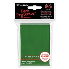Ultra-Pro Solid Standard Size Deck Protector Sleeves Green (50 ct)