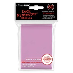 Ultra-Pro Solid Standard Size Deck Protector Sleeves Pink (50 ct)