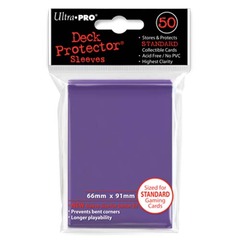 Ultra-Pro Solid Standard Size Deck Protector Sleeves Purple (50 ct)