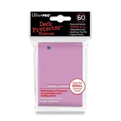 Ultra-Pro Solid Small Size Deck Protector Sleeves Pink (60 ct)