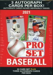 2021 Pro Set Baseball Hobby Blaster Box (3 Autographs / Box)
