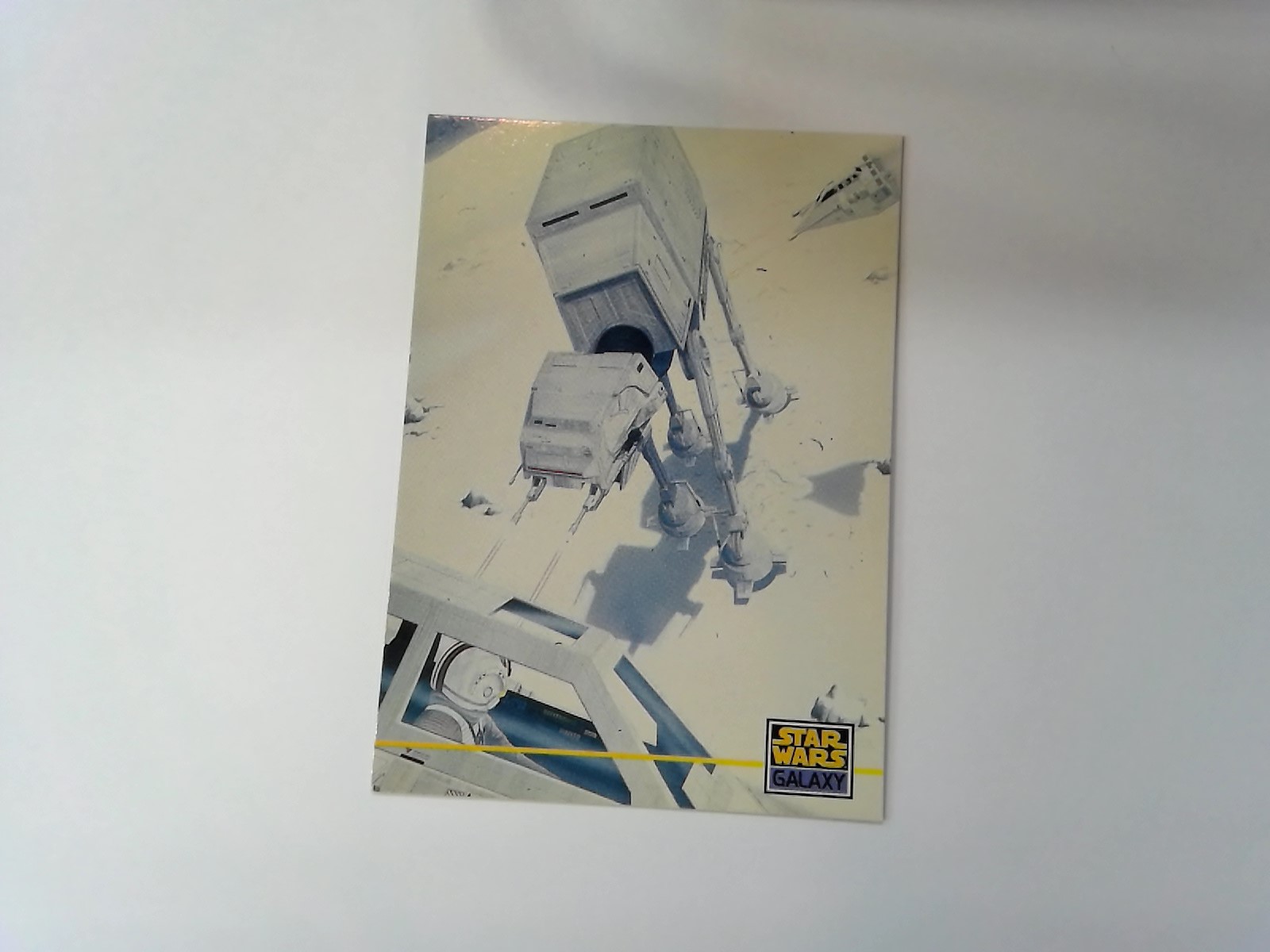 1995 Star Wars Topps Galaxy Series 3 Promo Card #P5 AT-AT | Art by Steve Reiss