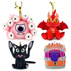 Dungeons & Dragons D&D 3-Inch Plush Charm - Set of 4