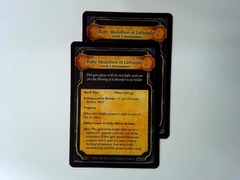 Dungeons & Dragons Treasure Card: RUBY MEDALLION OF LATHANDER
