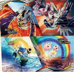 Official Pokemon TCG Playmat Cosmic Eclipse  Double Sided Promo Playmat