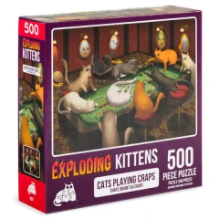 Exploding Kittens: Cats Playing Craps 500pc Puzzle