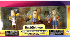 Hello Neighbor 3 Piece Figurine Box Set by Zag Toys & Tiny Build - NIB