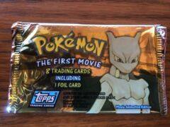 1999 Pokemon The First Movie Animation Edition Trading Card Booster Pack  - New Sealed  Vintage Topps - Blue Label