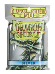 Dragon Shield Silver Protective Standard Card Sleeves (50 ct)