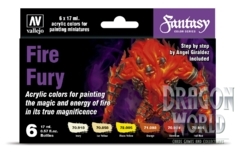 Fire Fury Paint Kit - Fantasy Color Series - Vallejo