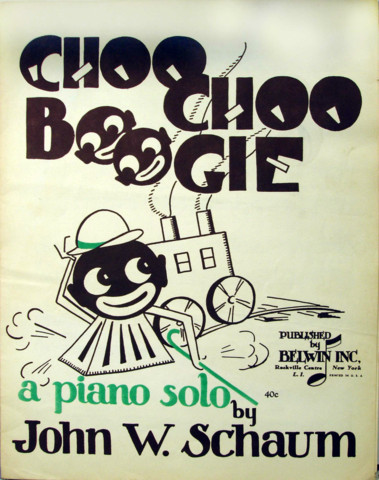Choo Choo Boogie Solo by John Schaum © 1944 Black Americana style cover