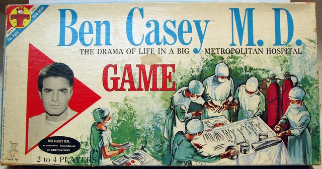 Ben Casey M.D. Board Game © 1961 Transogram