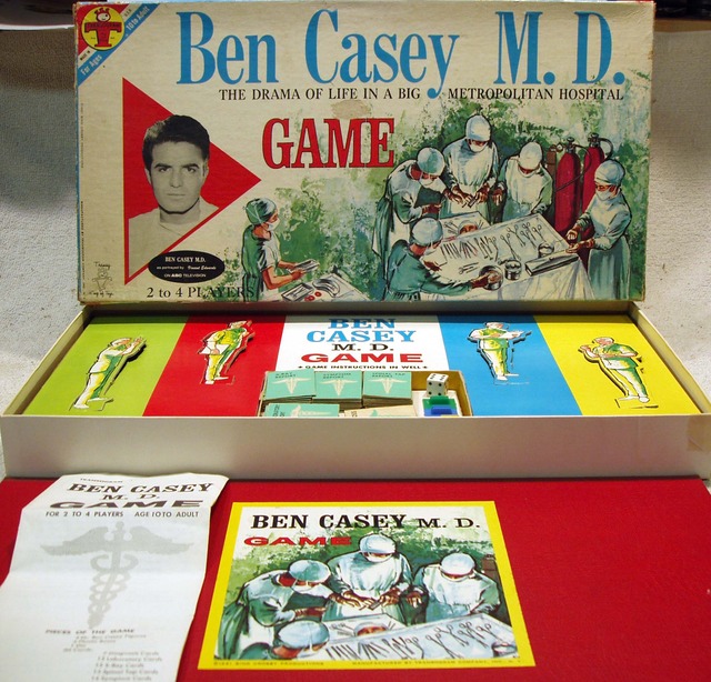 Ben Casey M.D. Board Game © 1961 Transogram