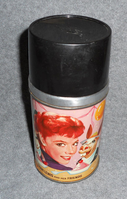 Shari Lewis And Her Friends Vinyl Lunchbox & Thermos © 1963 Aladdin Industries