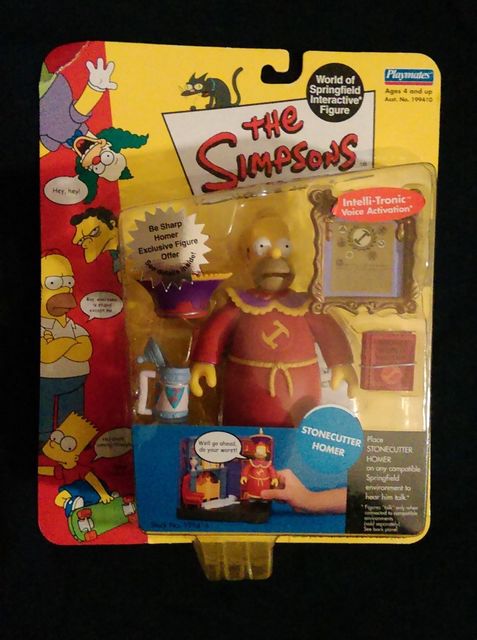The Simpsons World of Springfield Figurine S10 Exclu Stonecutter Homer Playmates