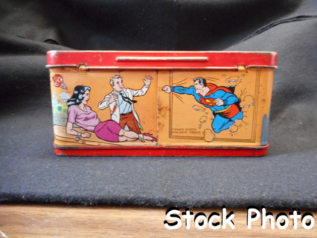 Superman Lunch Box w/ Thermos © 1967 King Seeley Thermos