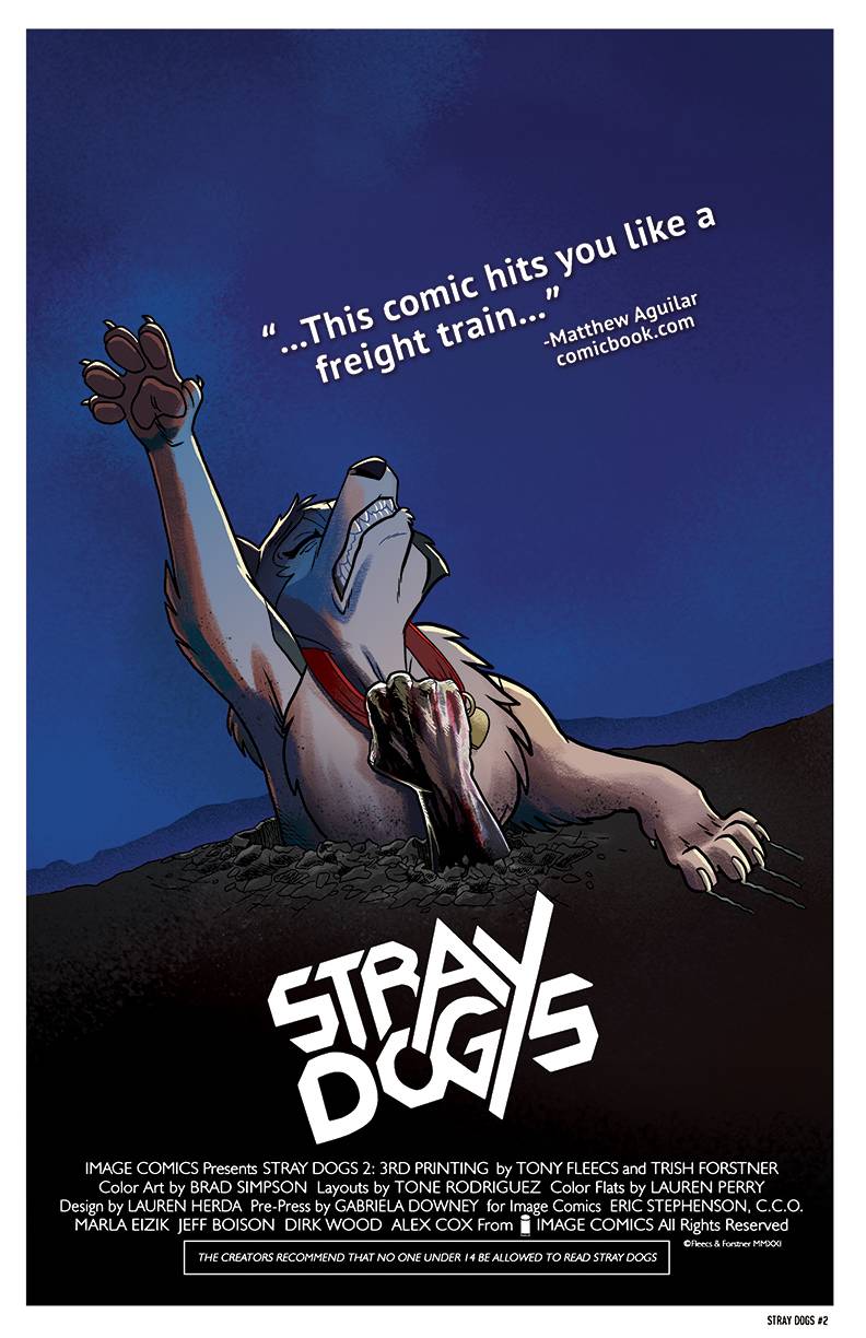 Stray Dogs #2 Cover D 3rd Printing