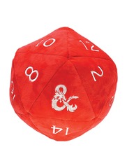 Ultra Pro Dice - Dungeon & Dragon Plush Jumbo  D20 Red and White