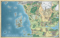 D&D Game Mat: Sword Coast, Faerun