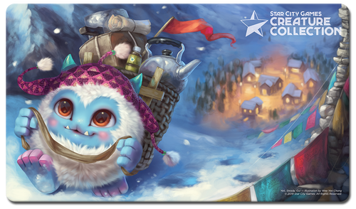 SCG002 - Star City Games Playmat - Creature Collection - Yeti, Steady, Go!