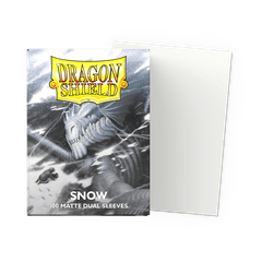 Dragon Shield Sleeves: Dual Matte Snow (Box Of 100)