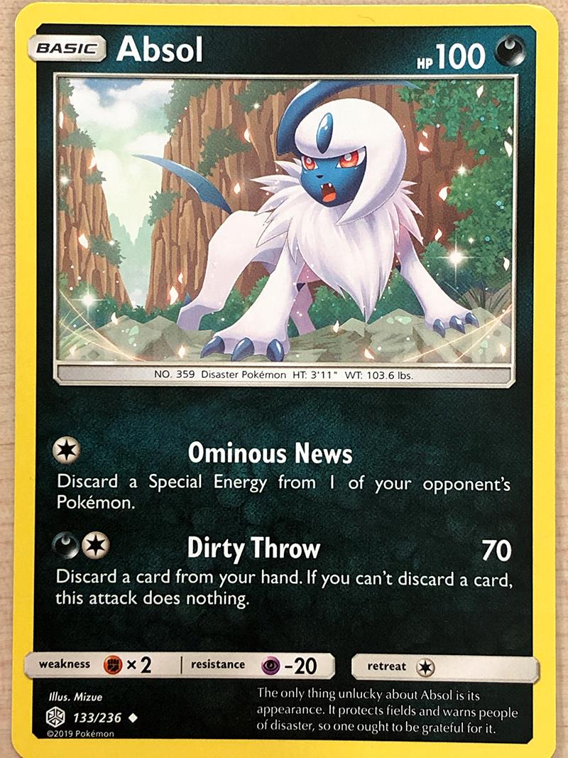 Absol - 133/236 - Uncommon - Reverse Holo