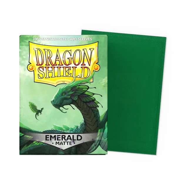 Dragon Shield Sleeves: Matte Emerald (Box of 100)