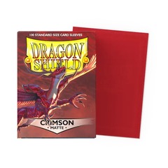 Dragon Shield Sleeves: Matte Crimson (Box Of 100)
