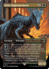 Grim Giganotosaurus - Borderless
