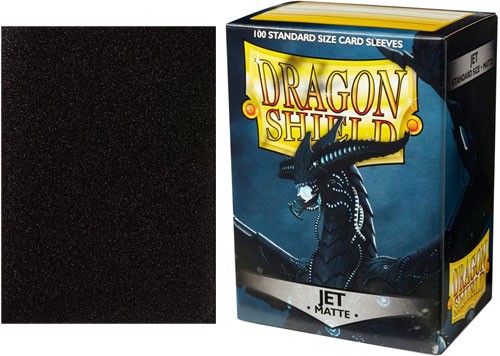 Dragon Shield Sleeves: Matte Jet (Box Of 100)