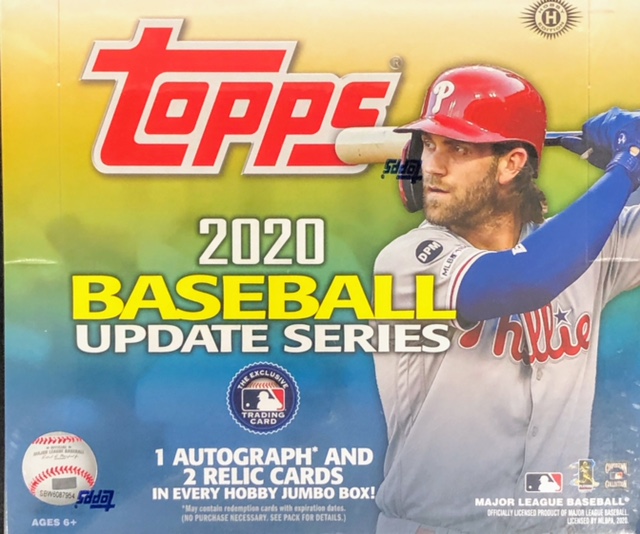 2020 Topps MLB Baseball Update Series Jumbo Box