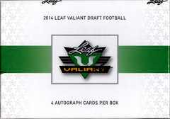 2014 Leaf Valiant Football Hobby Box