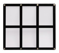 Screwdown Black-Frame 6-card Holder