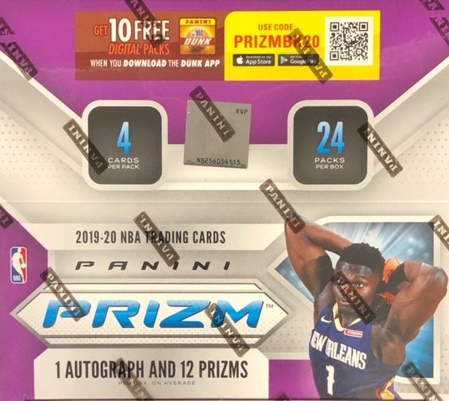 2019-20 Panini Prizm NBA Basketball Retail Box