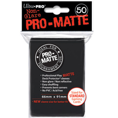 Ultra Pro - Pro Matte Standard Sleeves - Black (50ct)