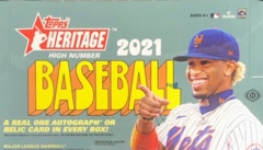 2021 Topps Heritage High Number MLB Baseball Hobby Box