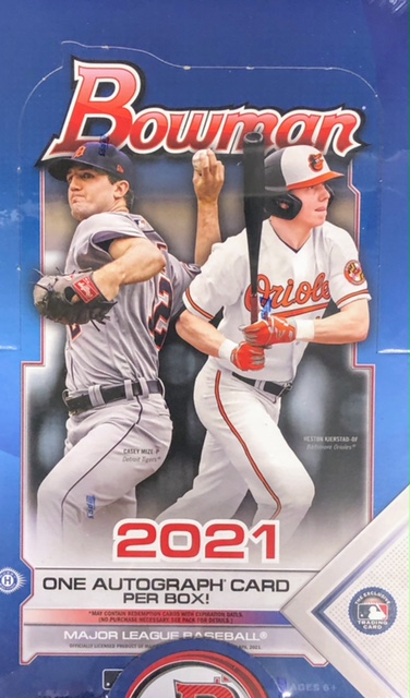 2021 Bowman MLB Baseball Hobby Box