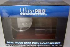 Ultra Pro Dark Wood Base Puck & Card Holder