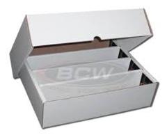 3200 Count Cardboard Storage Box - White with 4 rows